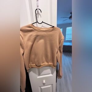 tan sweater very comfortable
